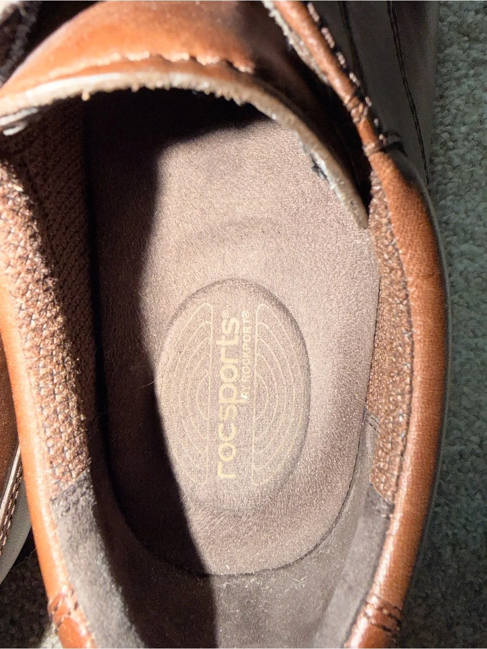 Rockport Men’s Brown Leather Lace Up Oxford Dress Shoes Size 9M